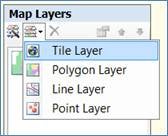 The wizard lets you choose the type of map layer