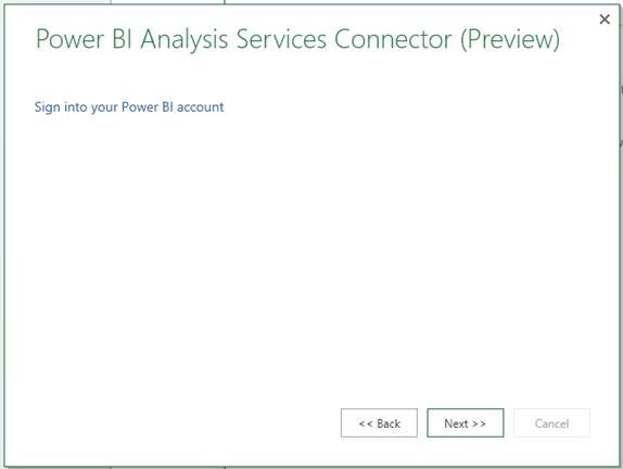 Sign into Your Power BI Account