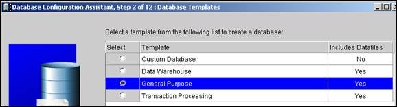 Oracle does not have a model database, but it does have templates