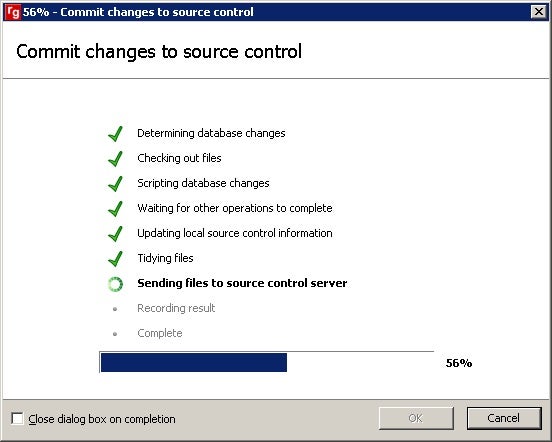 Commit Changes to Source Control