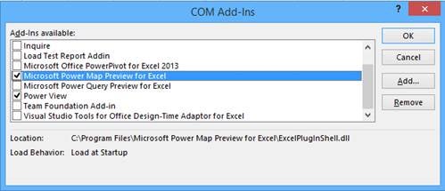 Microsoft Power Map Preview for Excel