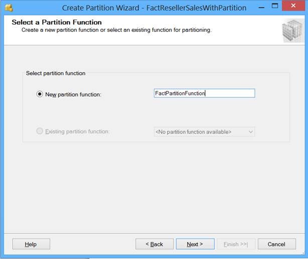Select a Partition Function