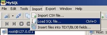 Load SQL File