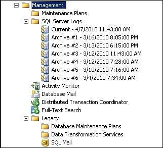 administration-like features of Oracle can be found under Management